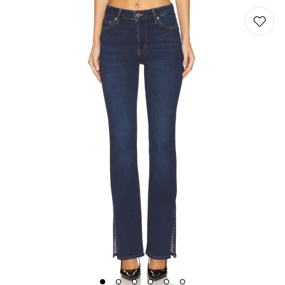 Frame Denim Blue Flare Wide Leg Jeans